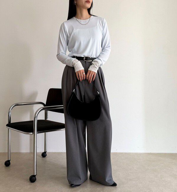 fredy emue「シアーリブレイヤードロンTシャツ」|Tシャツ・カットソー|