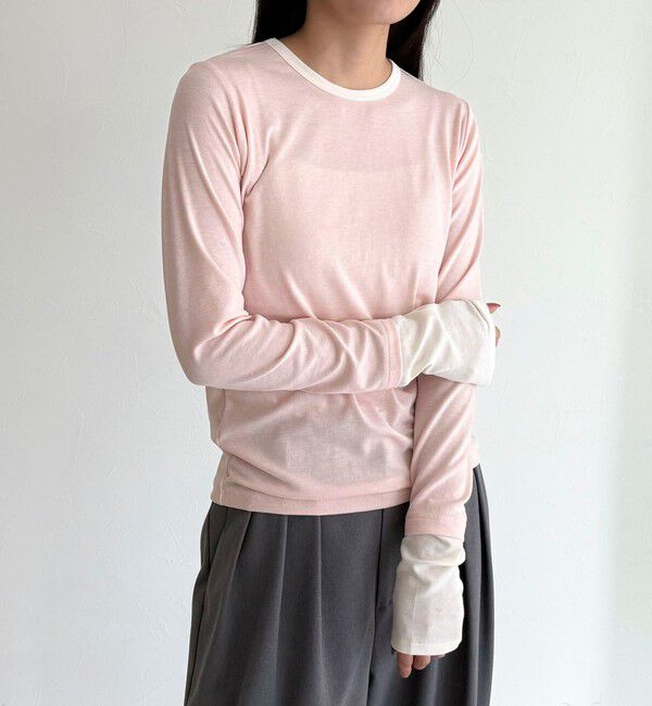 fredy emue「シアーリブレイヤードロンTシャツ」|Tシャツ・カットソー|