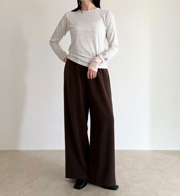 fredy emue「シアーリブレイヤードロンTシャツ」|Tシャツ・カットソー|