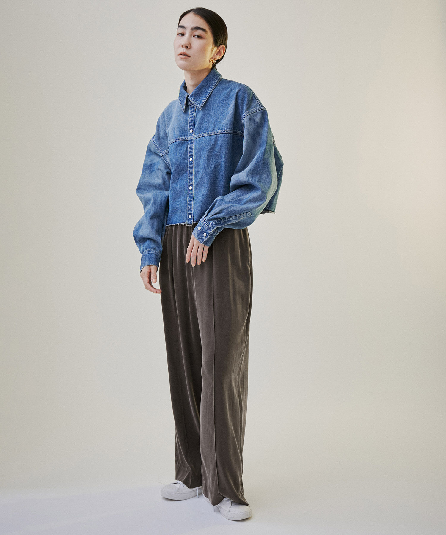 SALON adam et rope'「シルクイージーワイドパンツ【セットアップ対応・洗える】」|その他|