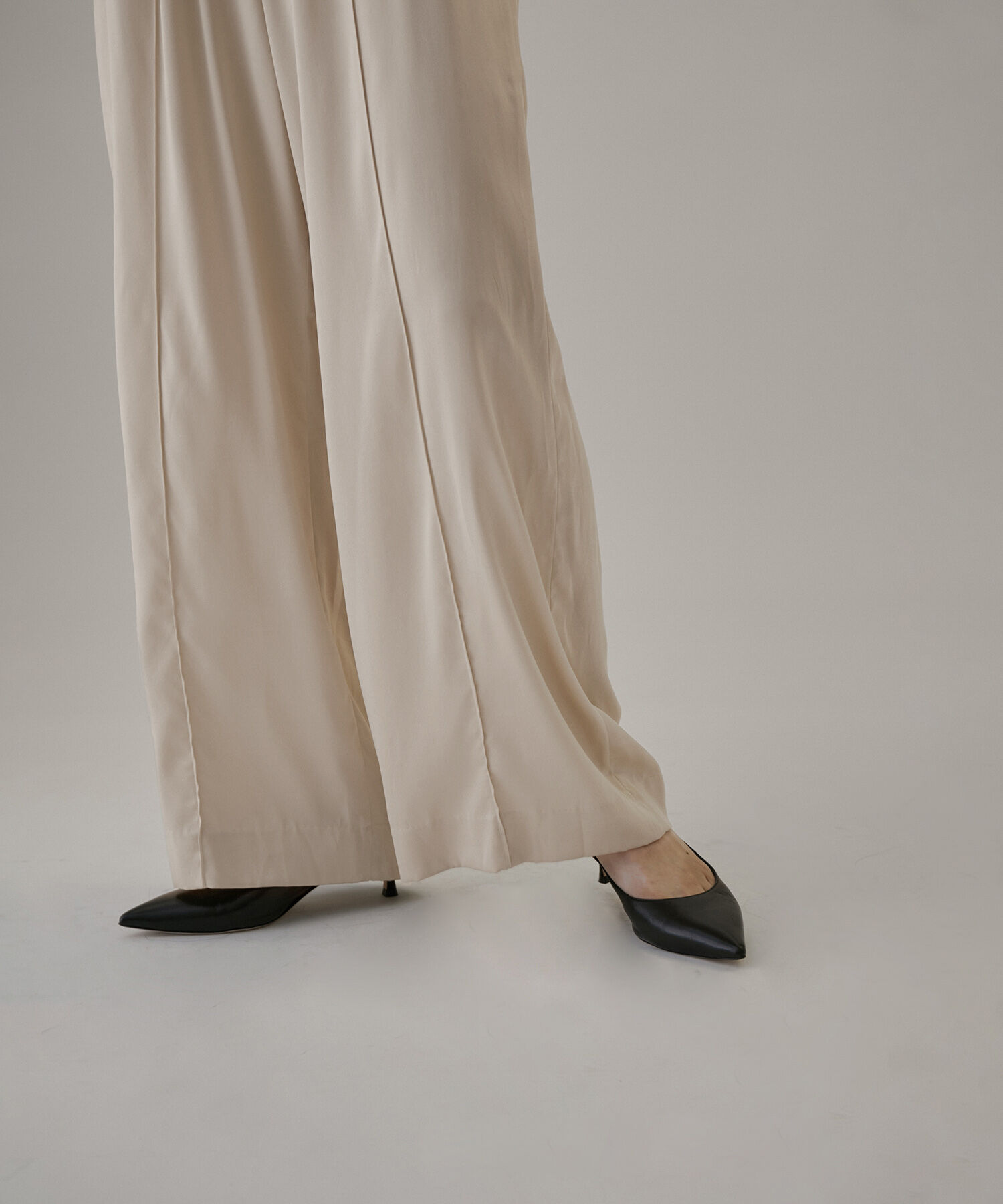 SALON adam et rope'「シルクイージーワイドパンツ【セットアップ対応・洗える】」|その他|