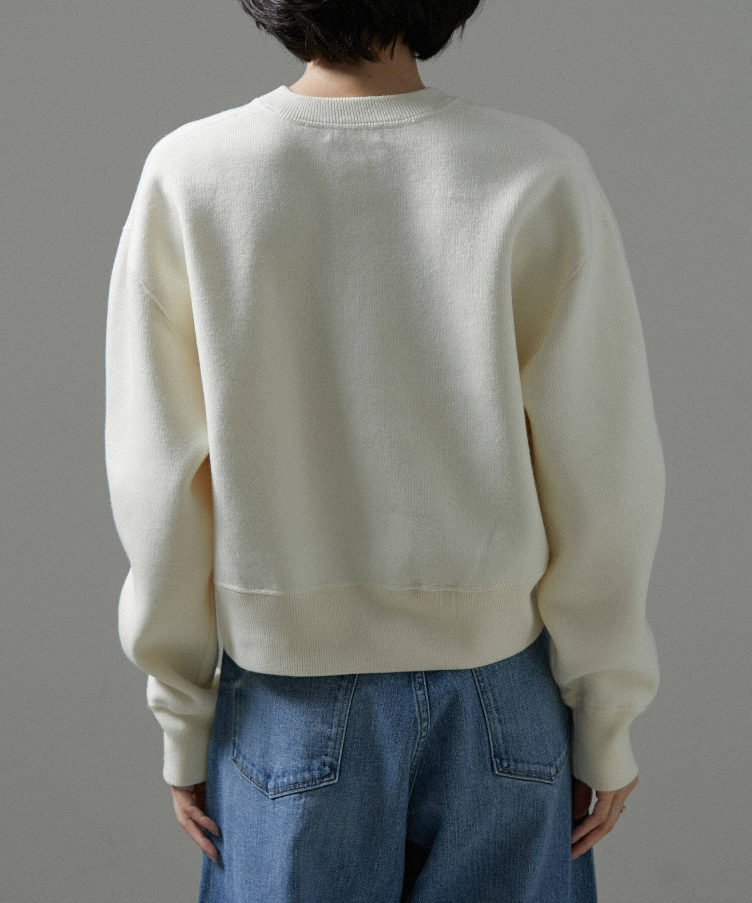 SALON adam et rope'「【WEB限定】スウェットライクメタルボタンカーディガン」|カーディガン|