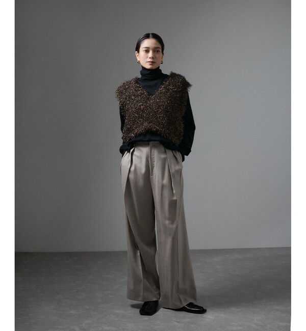 SALON adam et rope'「マットメタルシャギーベスト」|ベスト・ジレ|