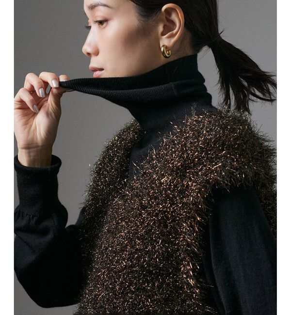 SALON adam et rope'「マットメタルシャギーベスト」|ベスト・ジレ|