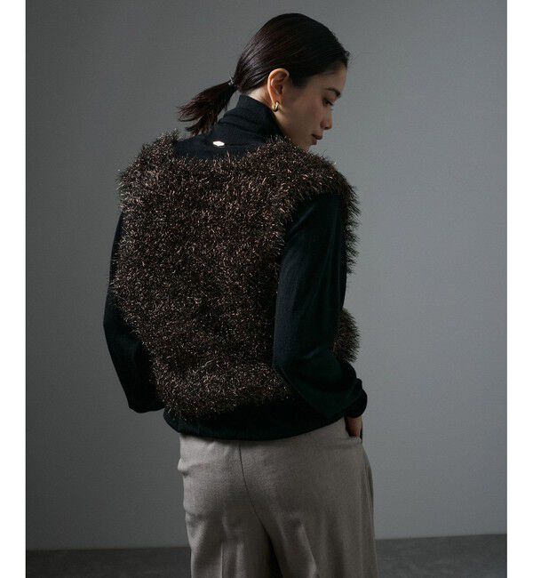 SALON adam et rope'「マットメタルシャギーベスト」|ベスト・ジレ|