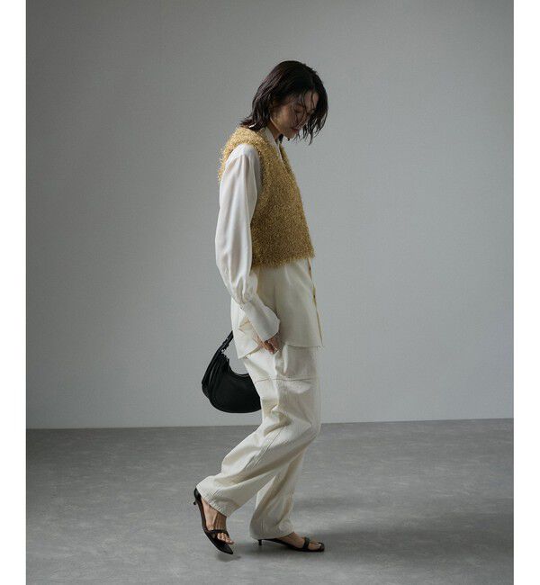 SALON adam et rope'「マットメタルシャギーベスト」|ベスト・ジレ|