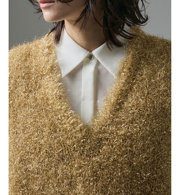 SALON adam et rope'「マットメタルシャギーベスト」|ベスト・ジレ|