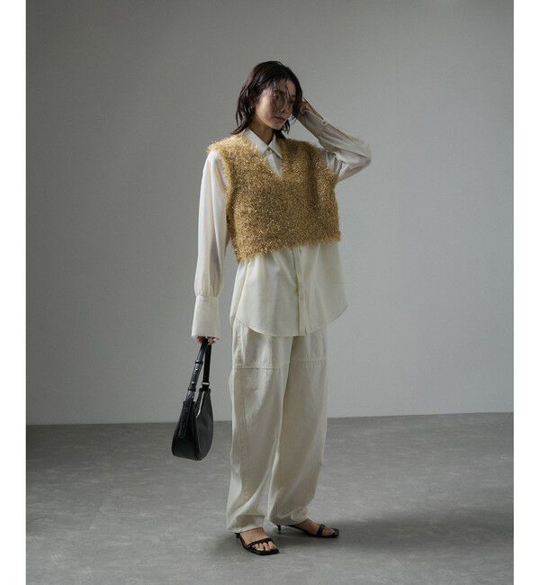 SALON adam et rope'「マットメタルシャギーベスト」|ベスト・ジレ|