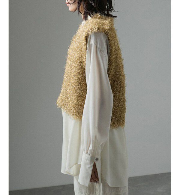 SALON adam et rope'「マットメタルシャギーベスト」|ベスト・ジレ|