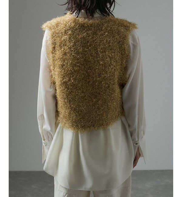 SALON adam et rope'「マットメタルシャギーベスト」|ベスト・ジレ|