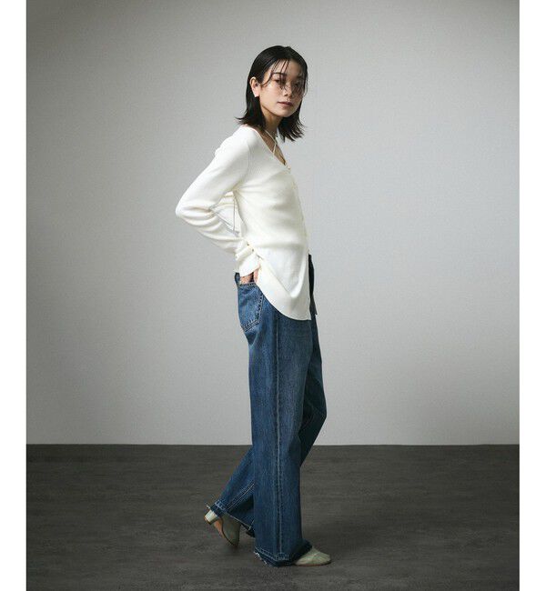 SALON adam et rope'「COTTON USAセミフレアデニム 3」|デニム|