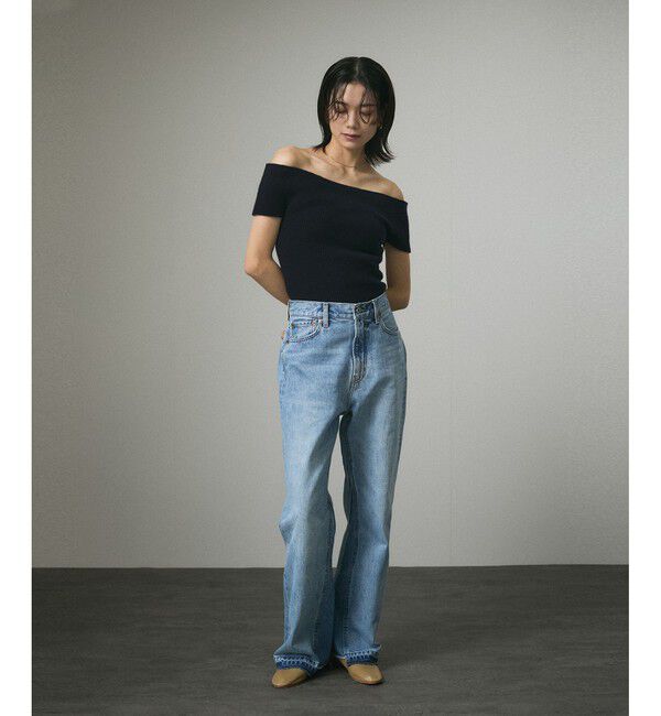 SALON adam et rope'「COTTON USAセミフレアデニム 3」|デニム|