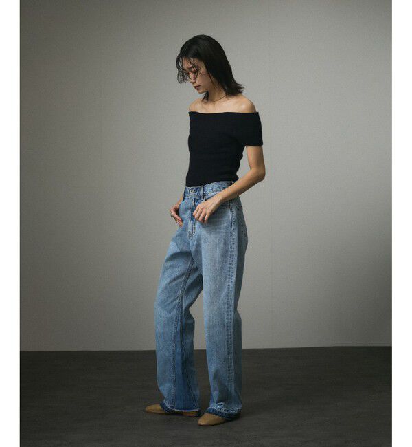 SALON adam et rope'「COTTON USAセミフレアデニム 3」|デニム|