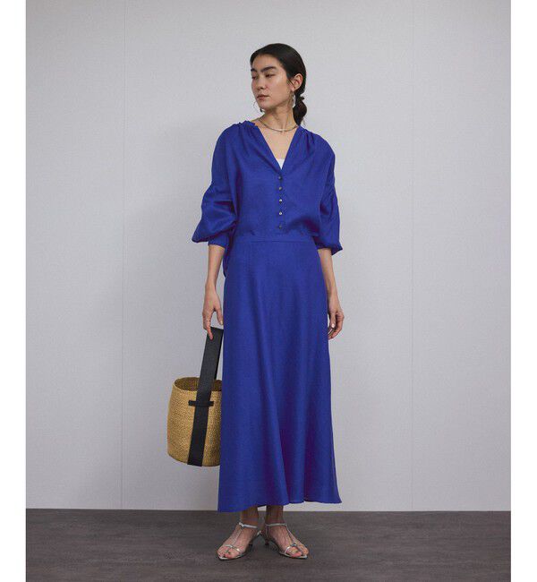 SALON adam et rope'「リネンスキッパーギャザーブラウス［GENTLE LINEN］」|シャツ・ブラウス|