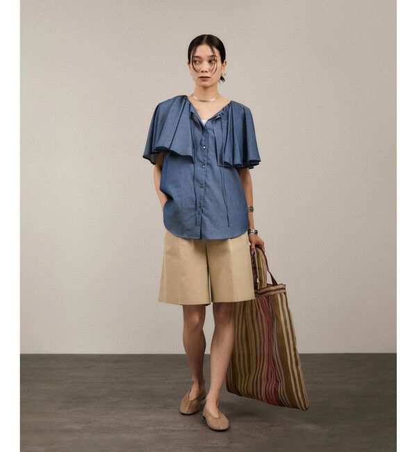 SALON adam et rope'「【Diminutivo（ディミヌティーボ）】メッシュトートバッグ ストライプ大」|トートバッグ|