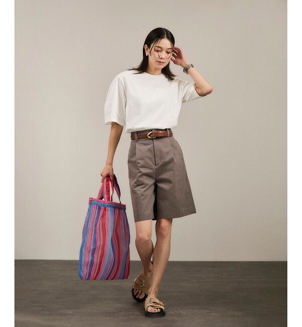 SALON adam et rope'「【Diminutivo（ディミヌティーボ）】メッシュトートバッグ ストライプ大」|トートバッグ|