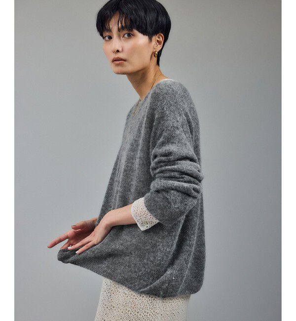 SALON adam et rope'「シアーアルパカウールニットプルオーバー」|ニット・セーター|