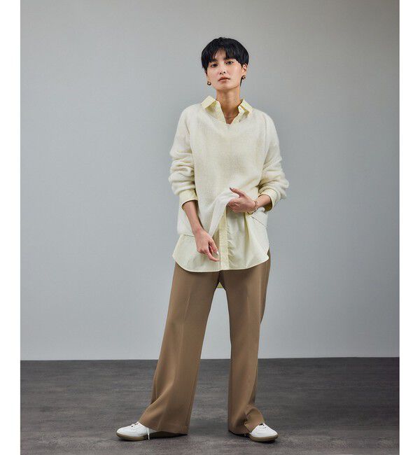 SALON adam et rope'「シアーアルパカウールニットプルオーバー」|ニット・セーター|