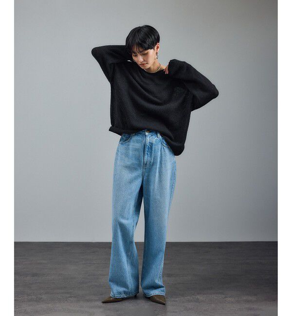 SALON adam et rope'「シアーアルパカウールニットプルオーバー」|ニット・セーター|