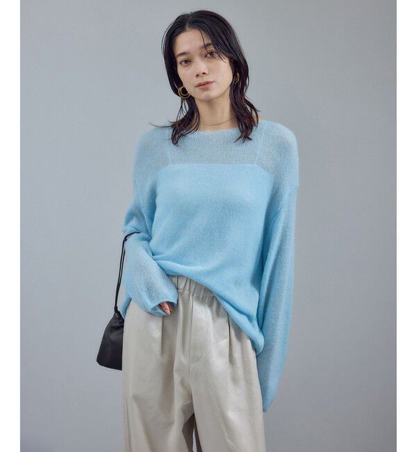 SALON adam et rope'「シアーアルパカウールニットプルオーバー」|ニット・セーター|