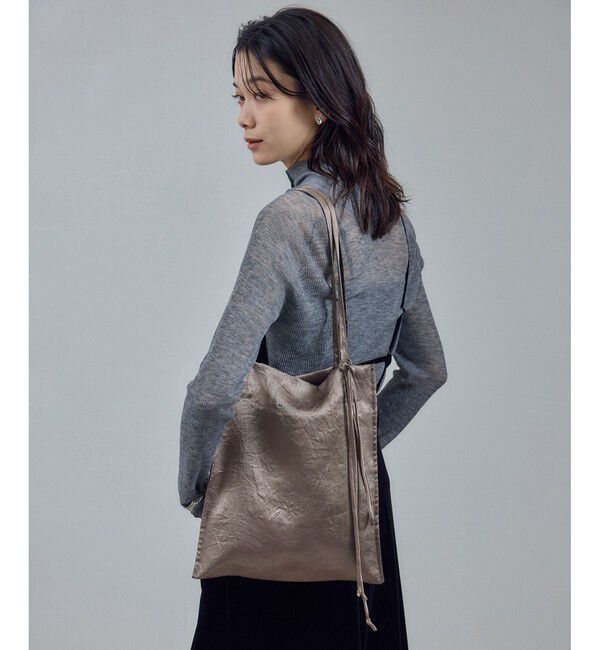 SALON adam et rope'「【WEB限定】コードチャーム付サテントート / A4」|トートバッグ|ベージュ系(28)