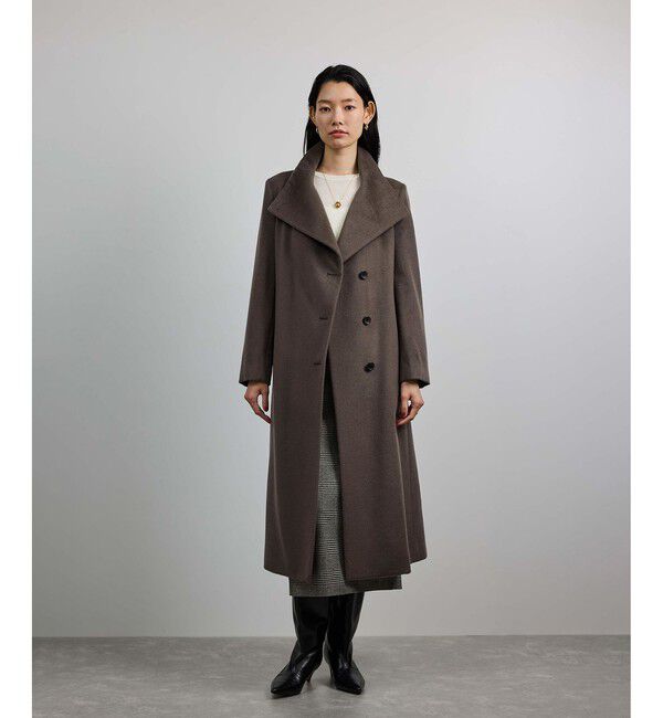 ROPE「プレミアムカシミヤ ロングコート【逸品・マルチWAY】【25AW】」|ステンカラーコート|
