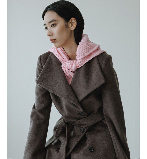 ROPE「プレミアムカシミヤ ロングコート【逸品・マルチWAY】【25AW】」|ステンカラーコート|ブラウン(20)