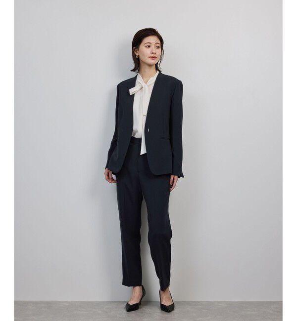 ROPE「トリアセダブルクロス テーパードパンツ/イージーケア・25AW」|チノ|