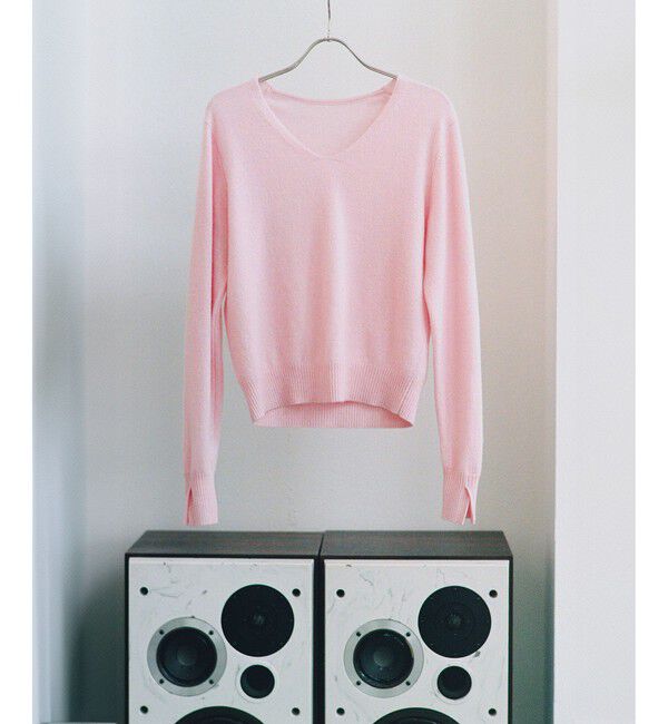 ROPE「カシミヤVネックニットプルオーバー」|ニット・セーター|