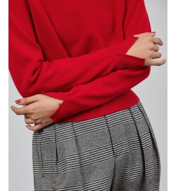 ROPE「カシミヤVネックニットプルオーバー」|ニット・セーター|