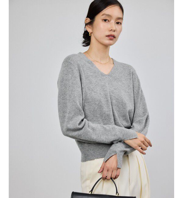 ROPE「カシミヤVネックニットプルオーバー」|ニット・セーター|