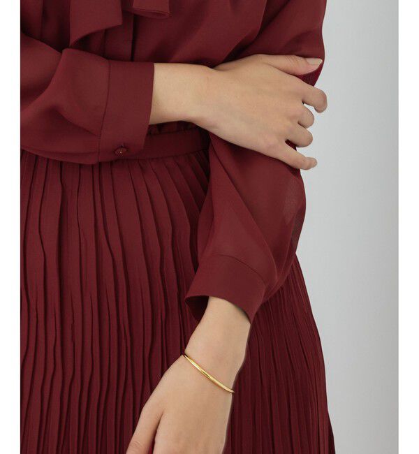 ROPE「ジョーゼットシフォンプリーツワンピース/26SS」|ワンピース|