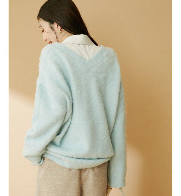 VIS「【前後2WAY】トゥンカロンニット」|ニット・セーター|