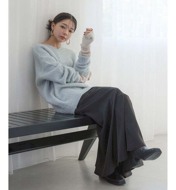 VIS「【前後2WAY】トゥンカロンニット」|ニット・セーター|