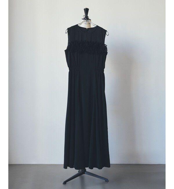 VIS「【VIS DRESS】チュールフラワードッキングワンピース」|ワンピース|