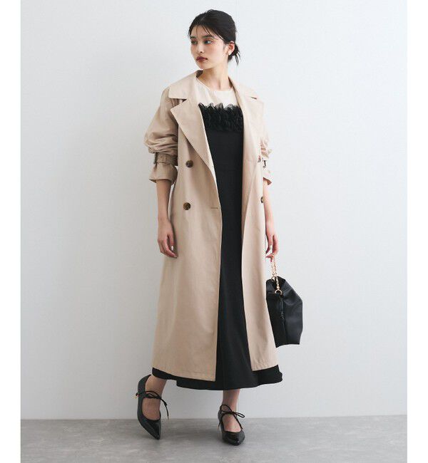 VIS「【VIS DRESS】チュールフラワードッキングワンピース」|ワンピース|