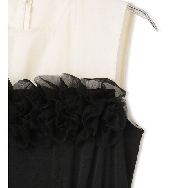 VIS「【VIS DRESS】チュールフラワードッキングワンピース」|ワンピース|