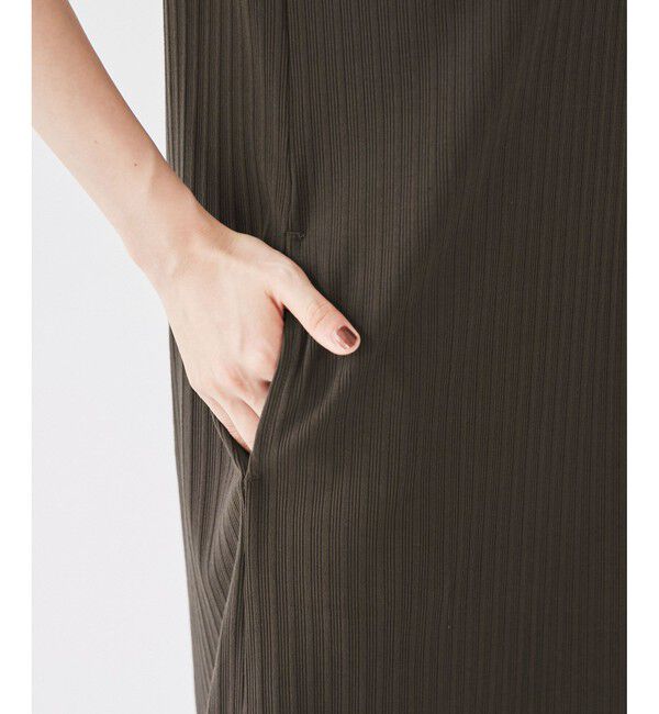 VIS「ポロ衿ランダムリブワンピース」|ワンピース|