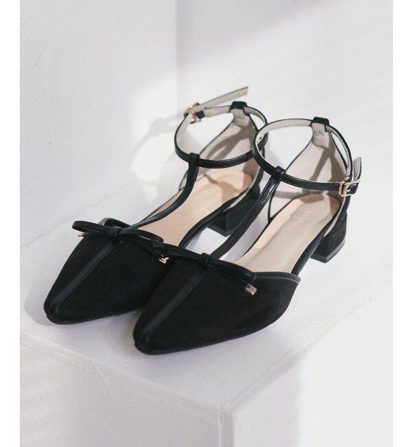 VIS「Tストラップリボンパンプス」|パンプス|