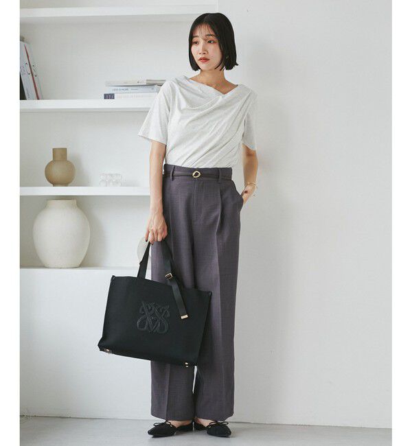 VIS「【軽量】【2WAY】ビッグロゴキャリーオントートバッグ」|トートバッグ|
