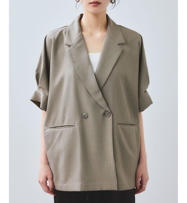 VIS「【WEB限定】タックスリーブテーラードジャケット」|テーラードジャケット|