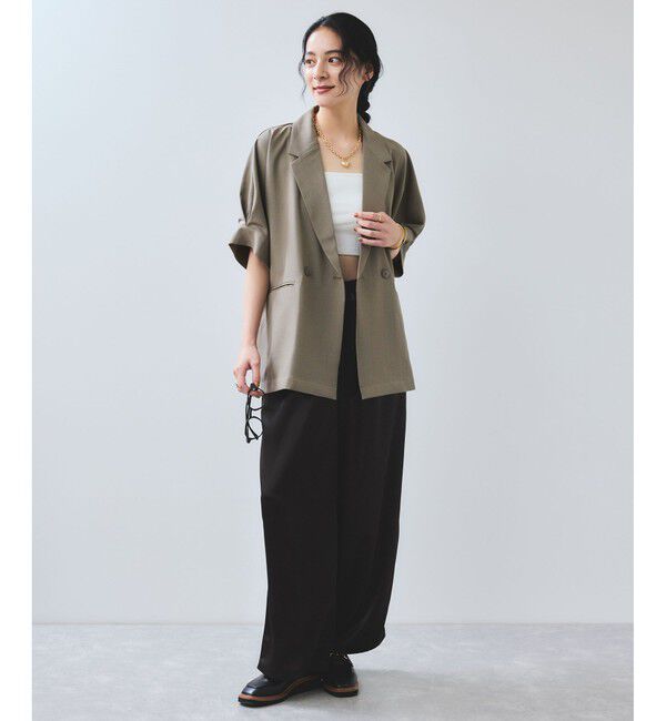 VIS「【WEB限定】タックスリーブテーラードジャケット」|テーラードジャケット|