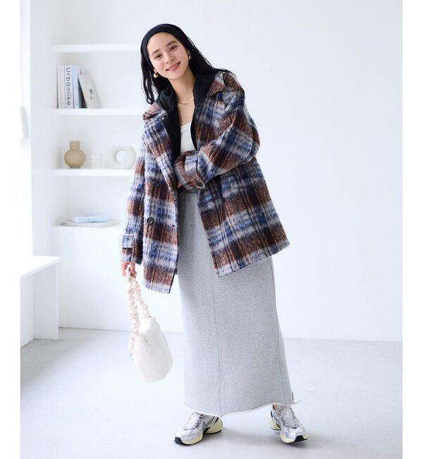 VIS「【WEB限定】バックフリルライトフードブルゾン」|ブルゾン・スタジャン|