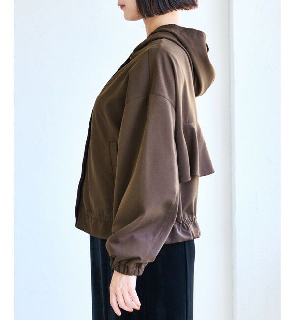 VIS「【WEB限定】バックフリルライトフードブルゾン」|ブルゾン・スタジャン|