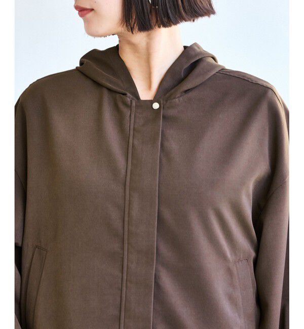 VIS「【WEB限定】バックフリルライトフードブルゾン」|ブルゾン・スタジャン|