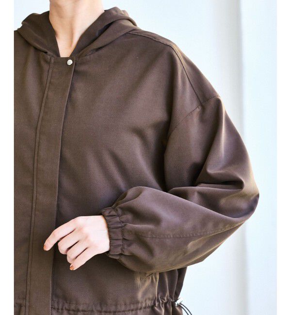 VIS「【WEB限定】バックフリルライトフードブルゾン」|ブルゾン・スタジャン|