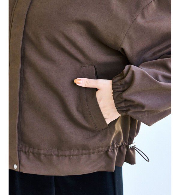 VIS「【WEB限定】バックフリルライトフードブルゾン」|ブルゾン・スタジャン|