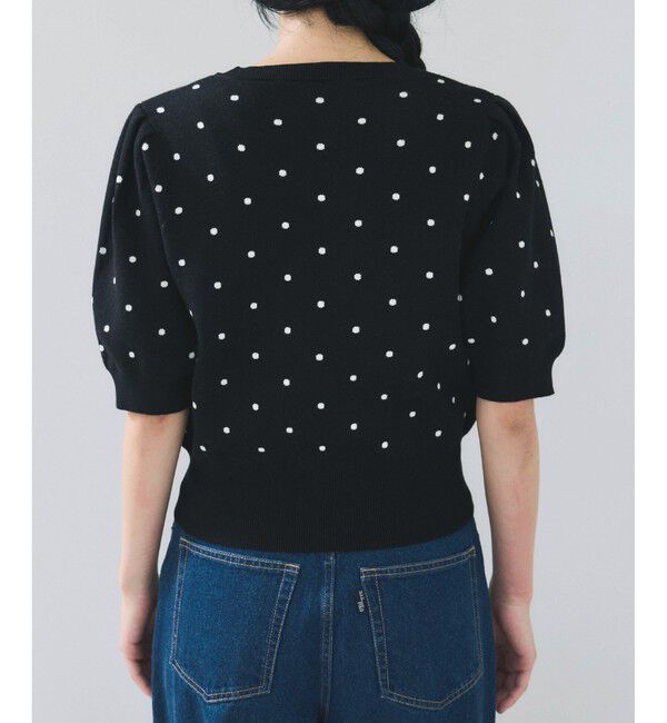 VIS「ドットジャガードニット」|ニット・セーター|