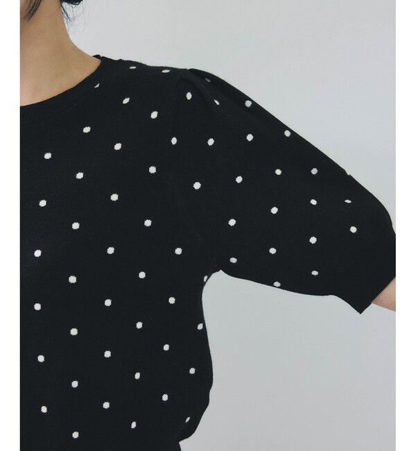 VIS「ドットジャガードニット」|ニット・セーター|