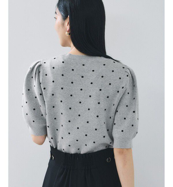 VIS「ドットジャガードニット」|ニット・セーター|